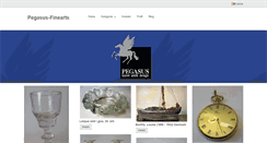 Desktop Screenshot of pegasus-finearts.dk