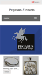 Mobile Screenshot of pegasus-finearts.dk
